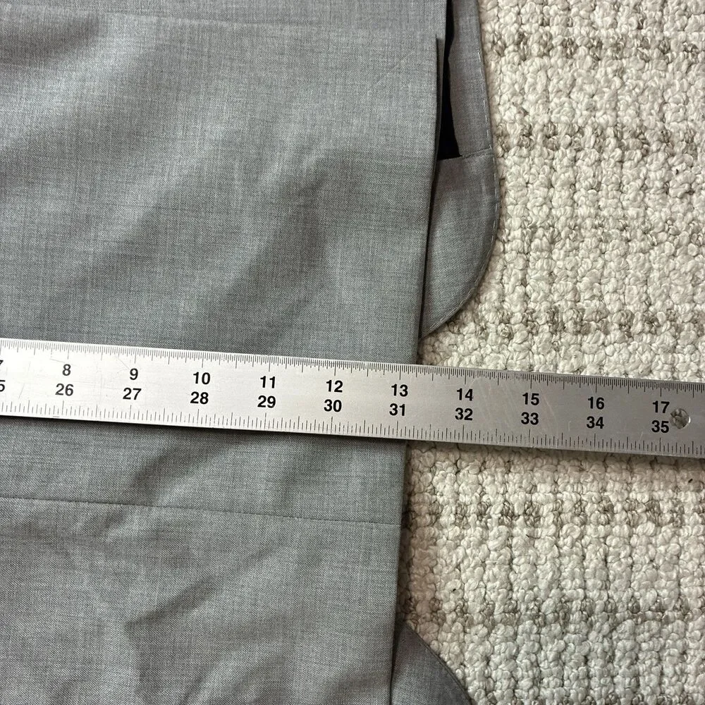 J Crew Ludlow Loro Piana Blazer Jacket 40L Gray 100% Wool Luxury Designer Preppy